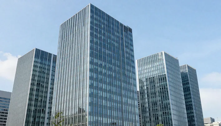 都市部のオフィスビル群